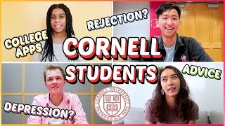 🔥Cornell students answer your BURNING questions: college rejection, depression, etc. | Katie Tracy