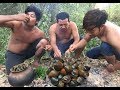 Cooking Snail on Rock - Searching Snail Cook For Food Eating delicious