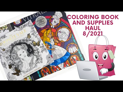 Coloring Book x Supplies Haul | August 2021