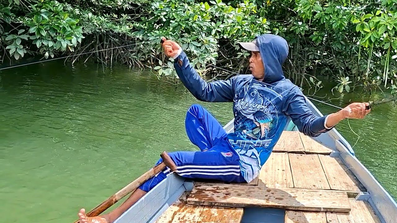 MENDADAK SENAR PANCING DIBUAT KENCANG DISAAT BERTUBI TUBINYA SAMBARAN IKAN..!!