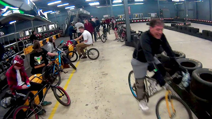 Bicycle Racing on a Go Kart Track