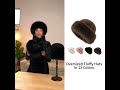 Wmnblack Hots Sale Fluffy Hats for Women
