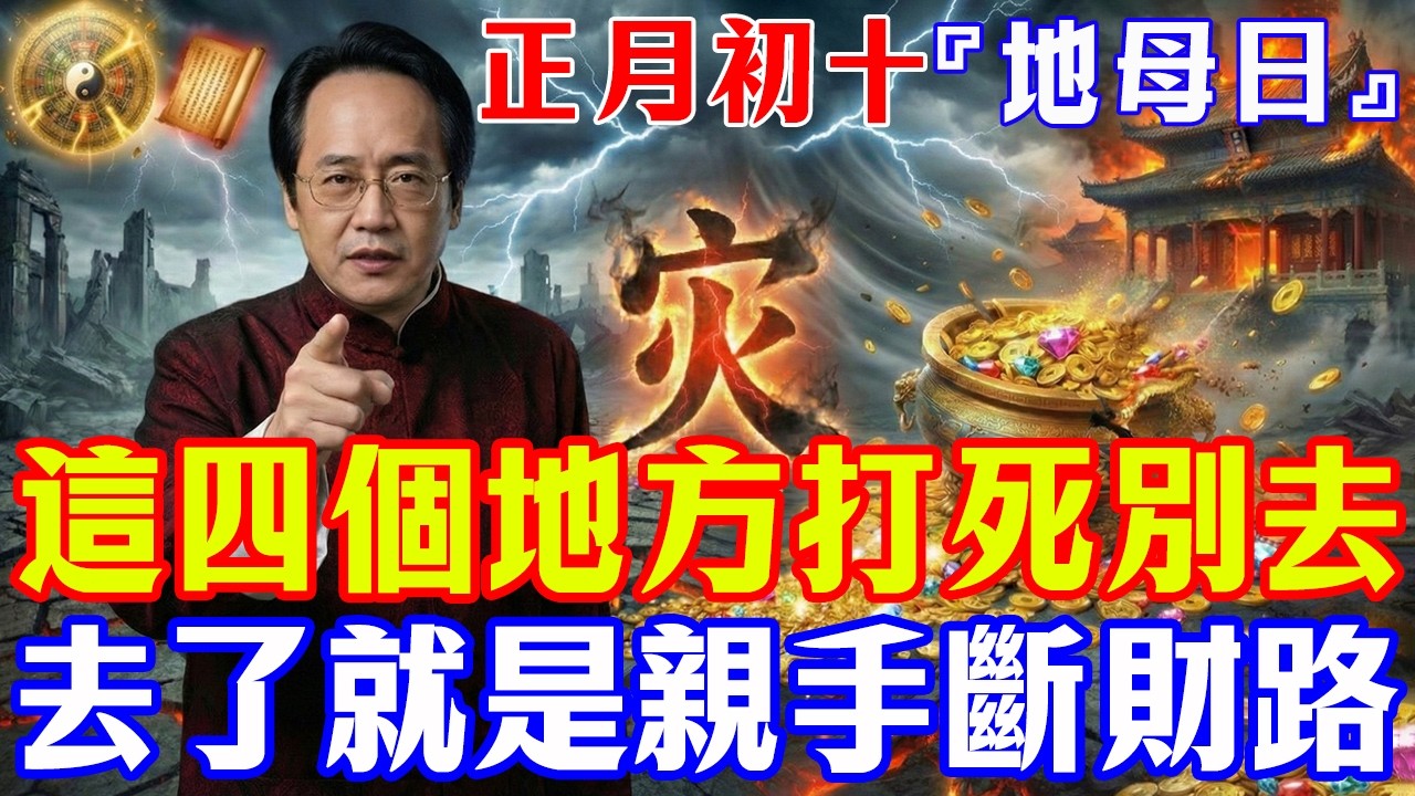 倪海廈預言警告：2026赤馬紅羊劫倒數！驚蟄前是最後的「生死關」，這4個地方打死別去，去了就是「自斷財路」！#倪海廈#黃帝內經#養生#國學#易經#過年#開運#招財#補財庫#中醫#風水#2026運勢