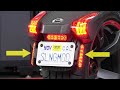 Can-Am Ryker Side Facing License Plate LED Reflector Kit