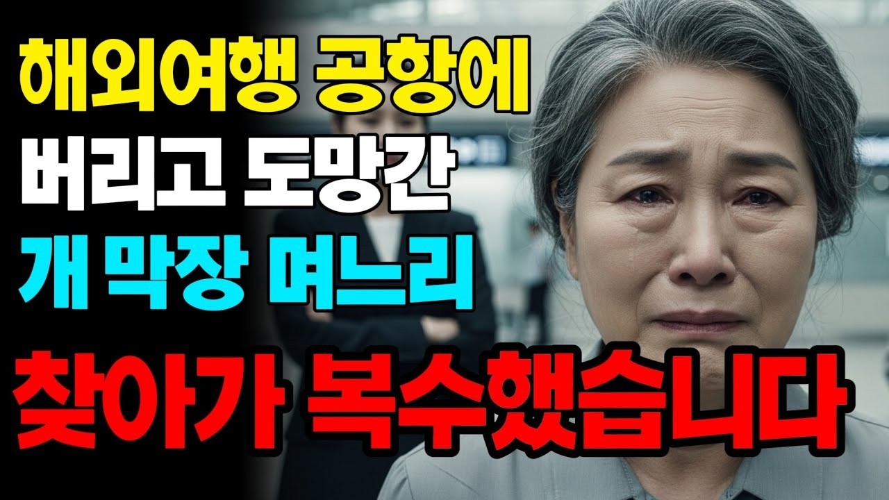 여권 달라더니 외국공항에 남겨두고 사라진 며느리 찾아가 인생 끝장 냈습니다 | 고부갈등 | 노후사연 | 인생사연 | 실화사연 | 사연 | 노후 | 오디오북