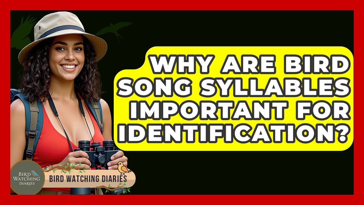 Why Are Bird Song Syllables Important For Identification? - Bird Watching Diaries
