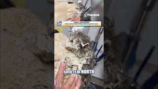 Kitten rescued after getting stuck in a bucket of glue #foxnews #news #us #fox