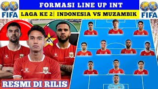RESMI DI RILIS❗inilah formasi line up inti timnas indonesia vs muzambik fifa matchday juni 2026