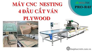 MÁY CNC ROUTER NESTING 4 ĐẦU FULL LINE HOLZTEK PRO-R4F