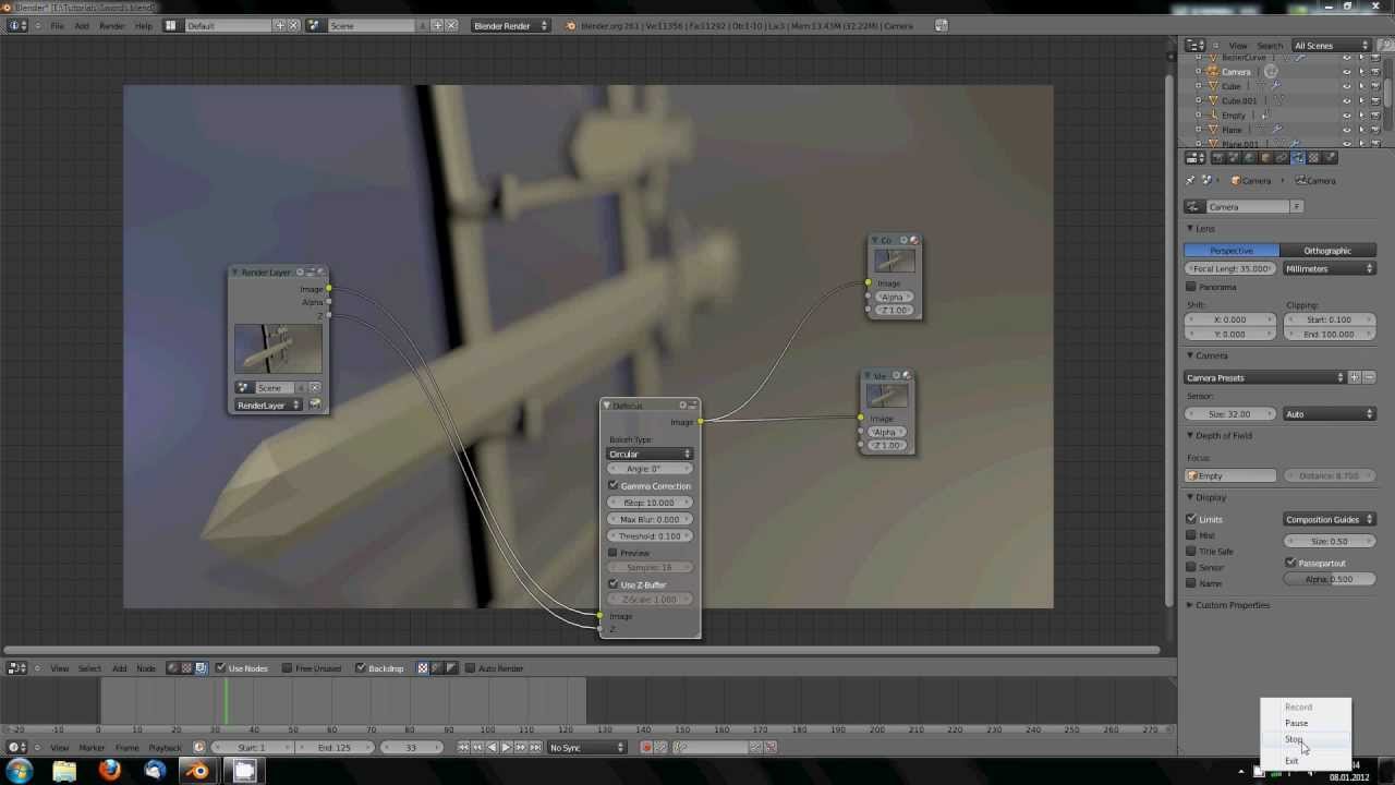Weekly Blender Tutorial: Teil 9 - Depth of Field