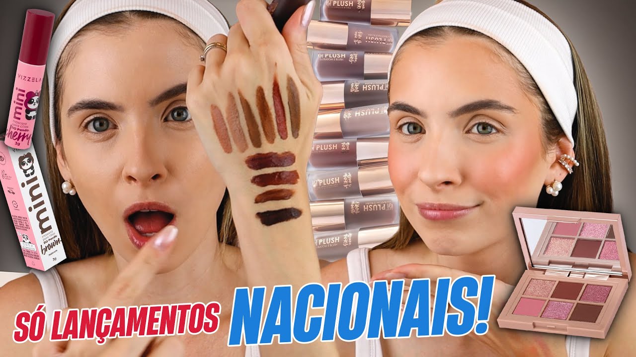 OS ÚLTIMOS LANÇAMENTOS DE MAQUIAGENS DE MARCAS BRASILEIRAS!! NIINA, BRUNA TAVARES, SIMPLE, OCÉANE…