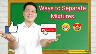 WAYS TO SEPARATE MIXTURES #science #videolesson #mixtures