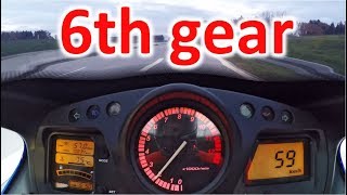 Honda Cbr1100xx  Rollon 6th Gear  60299kmh