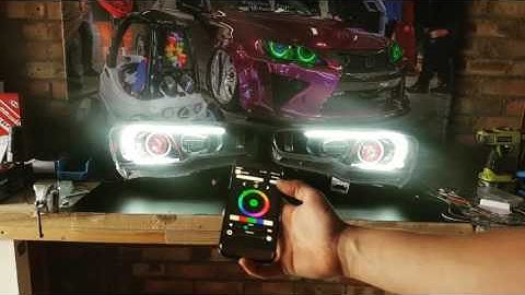 Mitsubishi evo custom headlights