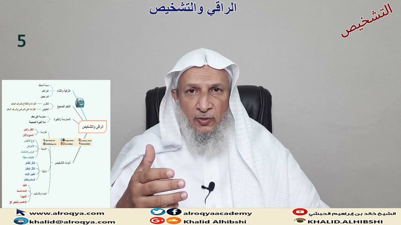 الراقي والتشخيص(5)التزكية-التعلم-الممارسة