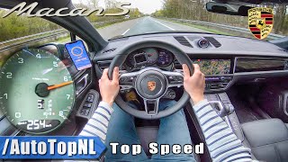 New Porsche Macan S 254Kmh Autobahn Pov Top Speed By Autotopnl