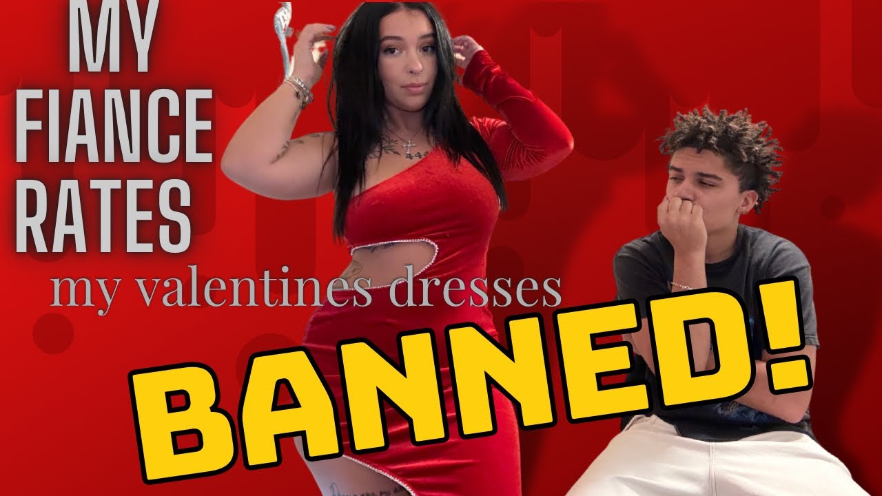 MY FIANCE BANNED ME FROM THESE VALENTINES DRESSES...