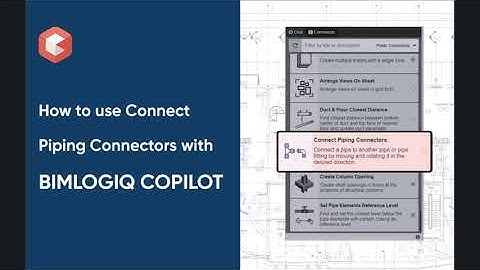 How to connect Revit piping connectors using BIMLOGIQ Copilot