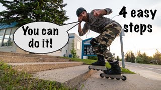 How to Ride Stairs on Inline Skates (rollerblades)