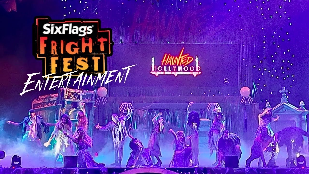 Six Flags Fiesta Texas Fright Fest 🎃 Haunted Hollywood 2025 Opening Night Full Show