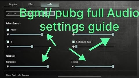Bgmi Audio settings full guide | best audio setting bgmi | how to increase Enemy footsteps sound