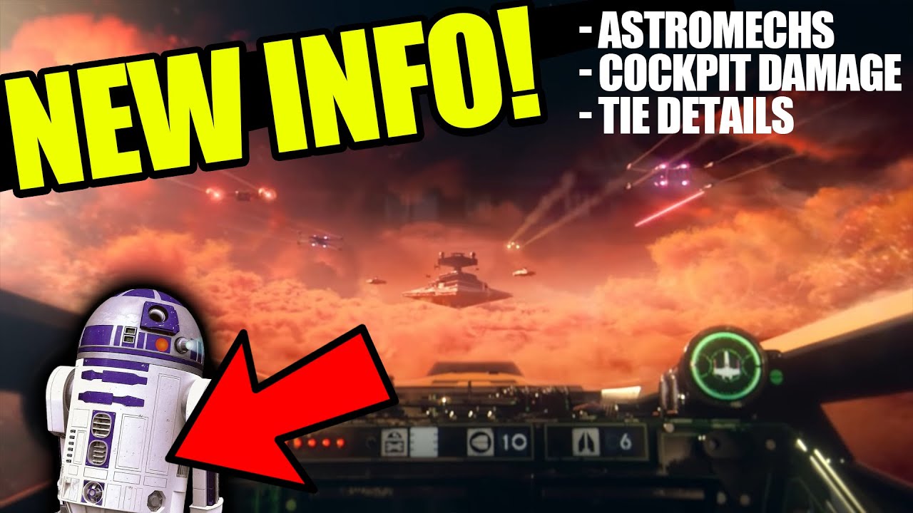 Star Wars Squadrons: HUGE NEW INFORMATION! (Astromechs, Cockpit Damage, Tie Details, and more)
