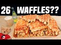Impossible Waffle Eating Challenge w/ 26 Belgian Waffles!!