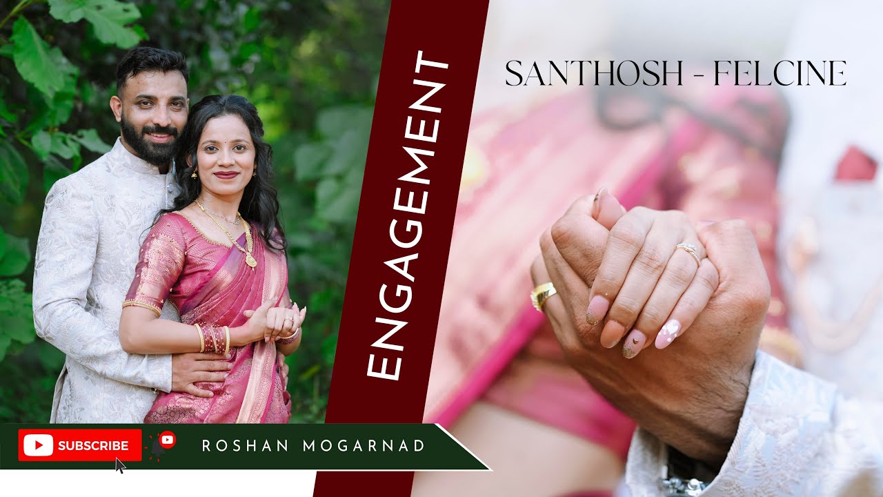 ENGAGEMENT CEREMONY OF SANTHOSH-FELCINE  | ROSHAN MOGARNAD PHOTOGRAPHY |