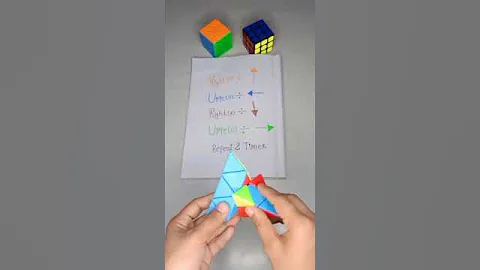 how to solve pyraminx cube 😲. #shorts #shortsfeed #viral #bangladesh #subscribe #cuber