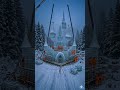 Magical Disney Style Castle Made Entirely of Ice ❄️🏰✨