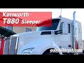 New Kenworth T880 Single Bunk SLEEPER Semi Truck