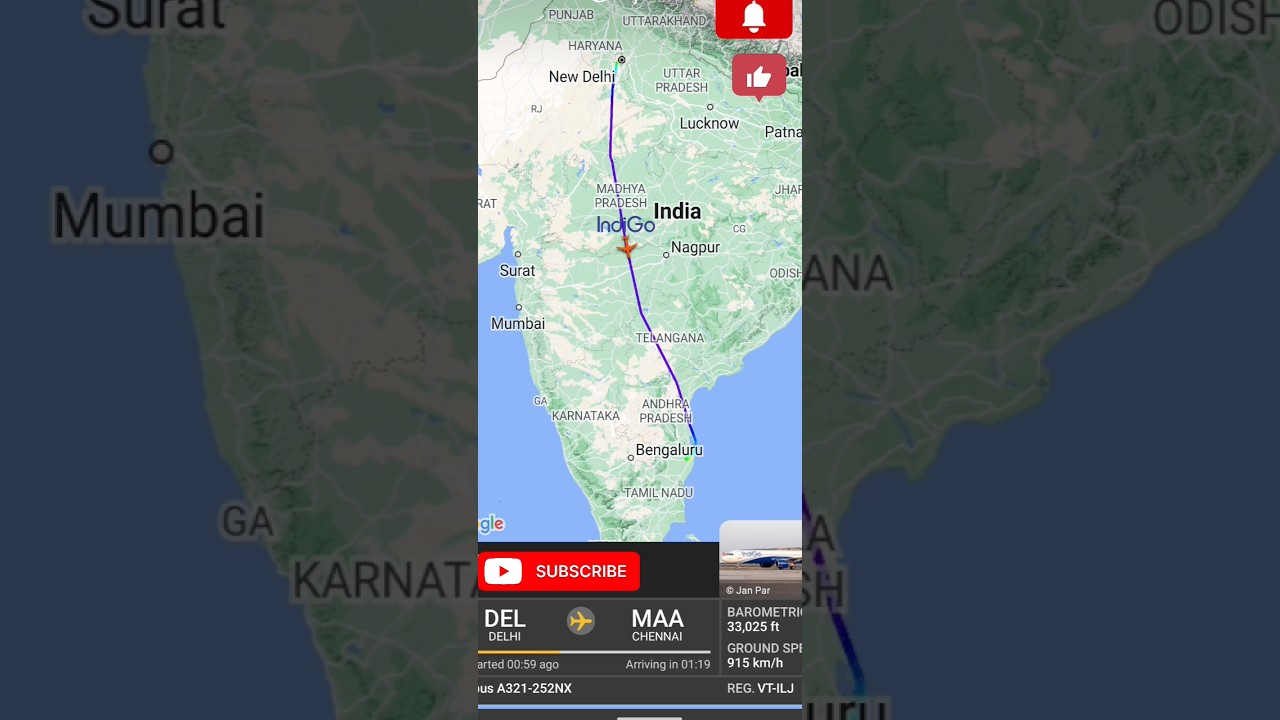 INDIGO Flight, Delhi to Chennai 