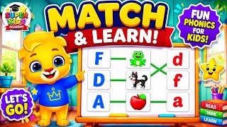 Learn ABC Matching Game for Kids 🐸🍎 | Fun Alphabet Learning Video for Toddlers & Preschoolers 