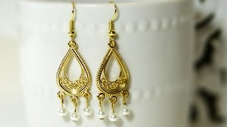 How to Make Easy Chandelier Earrings