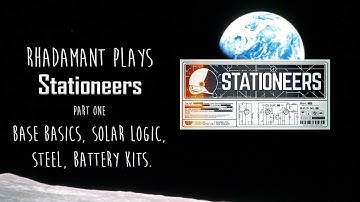 Stationeers Tutorial Part 1 - Base Basics, Solar Logic, Steel and Battery Kits!
