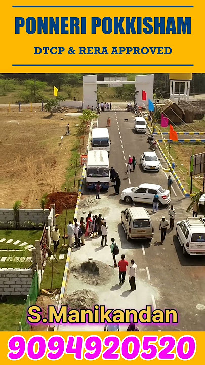 #Ponneri Pokkisham #Ponneri # DTCP & Rera Approved #600 Sq.ft Land Rs.4.5lakhs