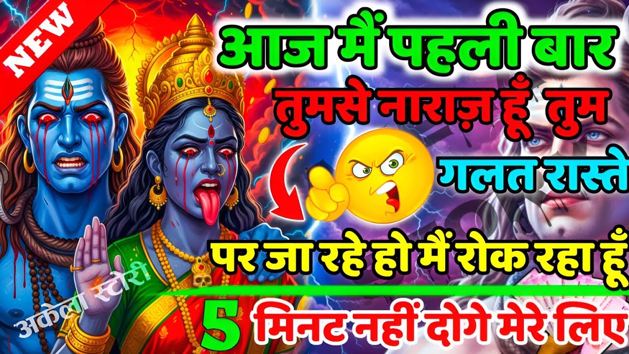 888🕉️Mahadev Ji Ka Sandesh💯😭 आज तुम्हारी अपमान मुझे घर छोड़ना पर मजबूर कर दिया 👁️| #shivshakti