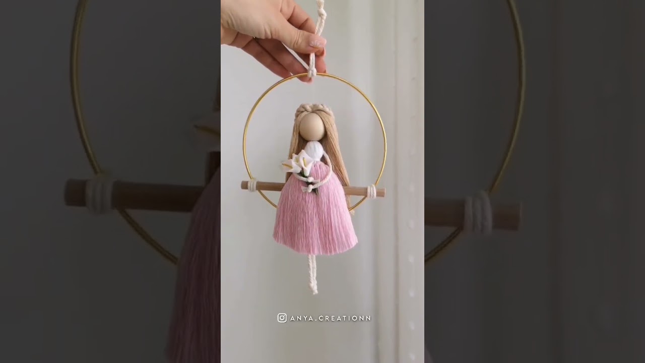 Beautiful yarn doll craft 