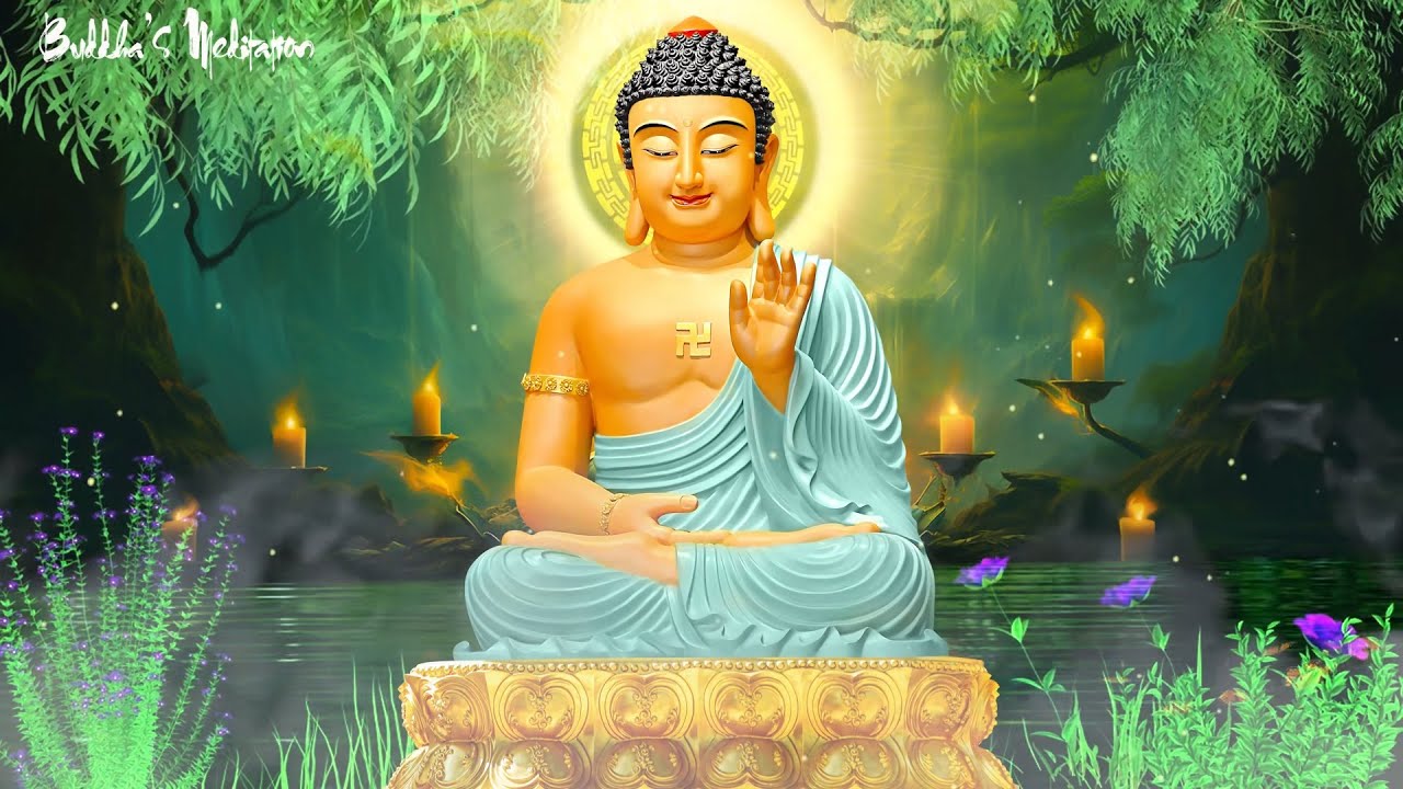 Zen Buddha and Relaxation Meditation with Healing Bamboo Flute Music ...