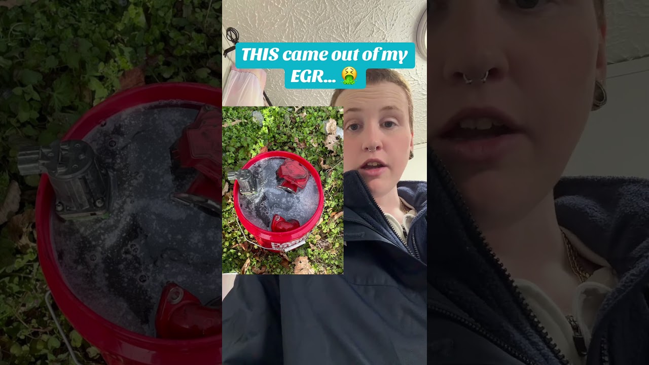 Вот это я снял с клапана EGR… 🤮Этот Purple Power — ЧЕРНЫЙ 🖤Снял клапан EGR и все его компоненты!