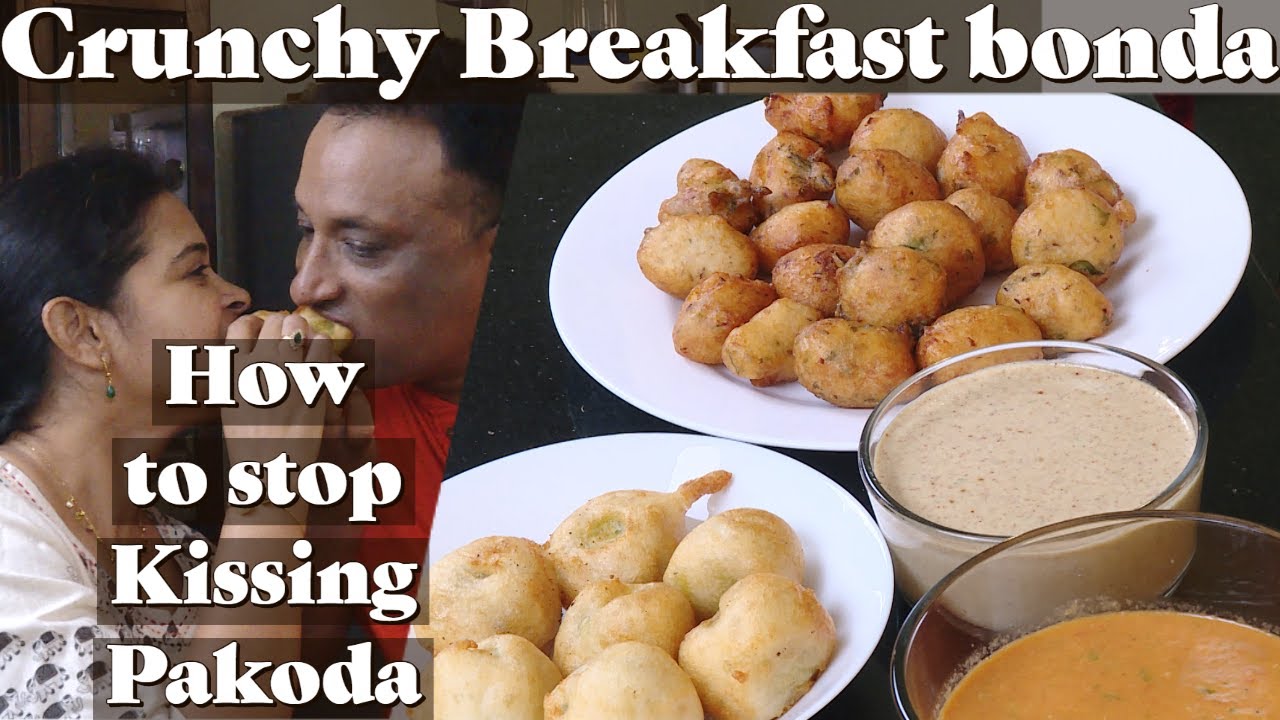 Instant Crunchy Breakfast Bonda and Sweet Vada Recipe -  Spicy Tomato and Peanut Chutney Recipes | Vahchef - VahRehVah