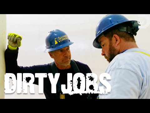 Mike Rowe Cleans the Inside of a Water Tower! | Dirty Jobs | Discovery