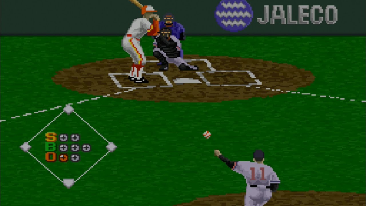 Super Professional Baseball II (Super Famicom) - CPU vs. CPU