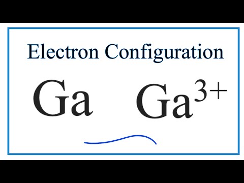 Video: Hvad er den fuldstændige grundtilstandselektronkonfiguration for galliumatomet?