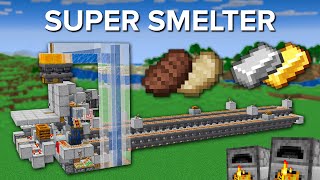 Minecraft Best Super Smelter - 64 Items in 30 Seconds