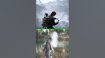 EXPLOSION IN WATER COMPARISON (TLOU2 VS DAYS GONE) PART 2