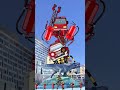 踊る変なふみきりカンカンと消防車と救急車のロボット　踏切アニメ　Railroad Crossing fumikri Japan railroad crossing　anime