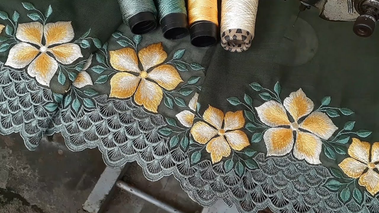 Various styles of embroidery designs for fabric side decoration, fashion, etc. Part 5