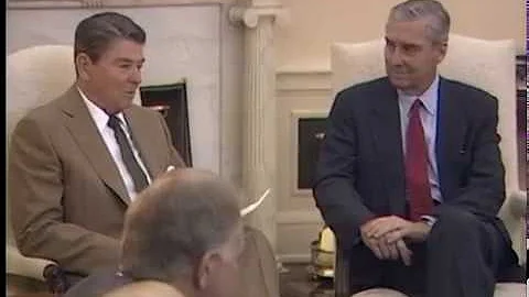 President Reagan Meeting with Senators Lloyd Bents...