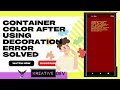 CONTAINER COLOR ERROR AFTER USING DECORATION PROPERTY SOLUTION FOR BEGINNER